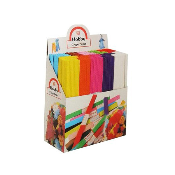Krepon Kağıdı - Karışık Renkli - 200'lük Stantlı Set
